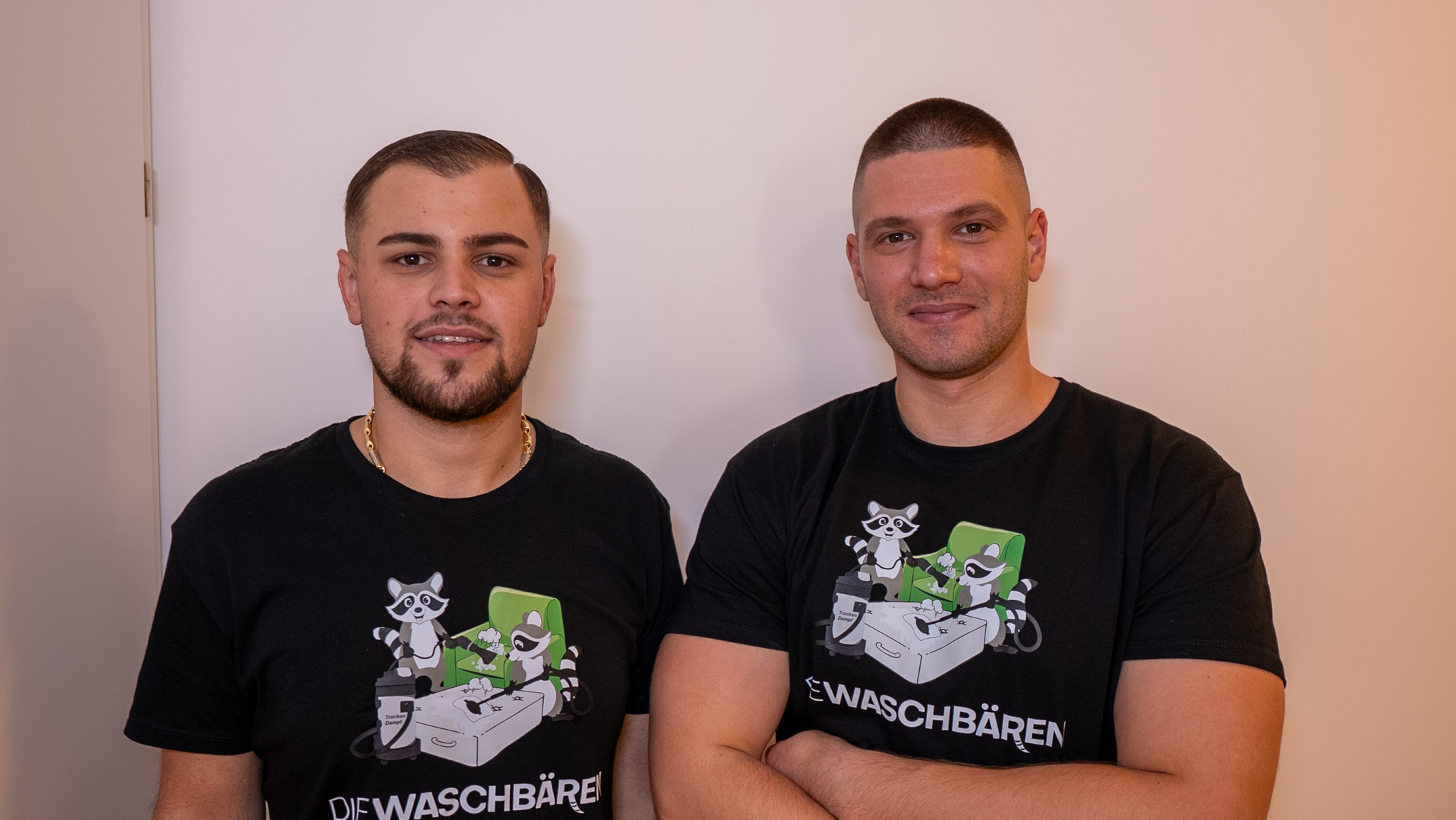 Zwei Mitglieder des Waschbären Wien Teams